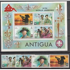 Antigua Correo Yvert 375/78+Hb 21 ** Mnh Scauts