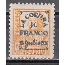 Locales Patrióticos La Coruña 1937 Edifil 9 (*) Mng