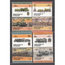 San Vicente-Grenadines - Correo Yvert 378/85 ** Mnh  Trenes