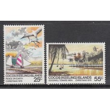 Cocos - Correo Yvert 38/9 ** Mnh Navidad