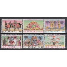 San Vicente - Correo Yvert 380/5 ** Mnh Carnaval