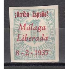 Locales Patrióticos Málaga 1937 Edifil 2 ** Mnh