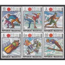 Maldives - Correo Yvert 382/7 ** Mnh  Olimpiadas de Sapporo