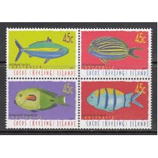 Cocos - Correo Yvert 385/8 ** Mnh Fauna. Peces