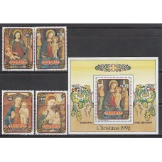 Penrhyn - Correo Yvert 386/9+H.85 ** Mnh Navidad