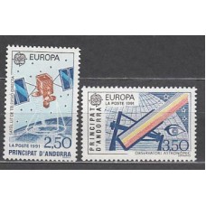 Andorra Francesa Correo 1991 Yvert 402/3 ** Mnh Europa