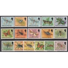 Falkland - Correo Yvert 403/17 ** Mnh Fauna. Arañas.Insectos