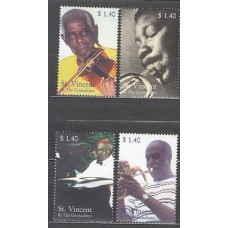 San Vicente - Correo Yvert 4038/41 ** Mnh Músicos