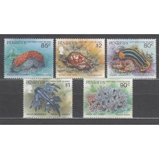 Penrhyn - Correo Yvert 407/11 ** Mnh Fauna Marina