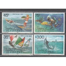 San Vicente-Grenadines - Correo Yvert 408/11 ** Mnh  Deportes naúticos