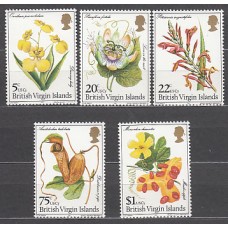 Virgenes - Correo Yvert 408/12 ** Mnh  Flores