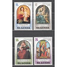 Santa Lucia - Correo Yvert 410/3 ** Mnh Navidad