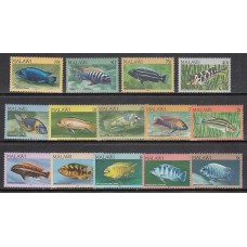 Malawi - Correo Yvert 413/7 ** Mnh  Fauna peces