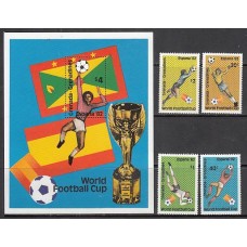 Grenada-Grenadines - Correo Yvert 419/22+H.60 ** Mnh Deportes fútbol