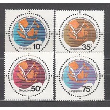 Singapur - Correo Yvert 421/4 ** Mnh  Cable submarino