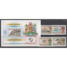 Grenada-Grenadines - Correo Yvert 423/6+H.61 ** Mnh UPU