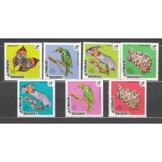 Maldives - Correo Yvert 429/35 ** Mnh  Fauna