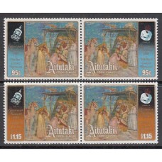 Aitutaki Correo Yvert 431/4 ** Mnh Navidad