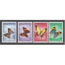 Malawi - Correo Yvert 436/9 ** Mnh  Fauna mariposas