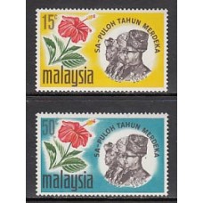 Malaysia - Correo Yvert 44/5 ** Mnh  Flores