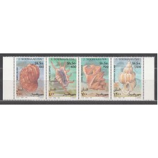 Somalia - Correo Yvert 441/4 ** Mnh  Fauna conchas