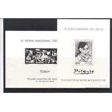 II Centenario Hojas Recuerdo 1976 Edifil 42/3 Picasso ** Mnh