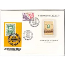 España II Centenario Hojas Recuerdo 1977 Edifil 47/8 Plaza Mayor en SPD usado