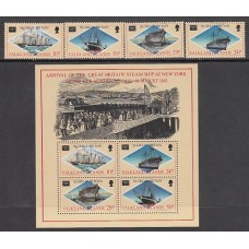 Falkland - Correo Yvert 461/4+Hb 6 ** Mnh Barcos