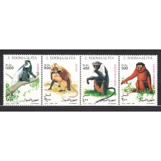 Somalia - Correo Yvert 462/5 ** Mnh  Fauna monos