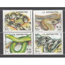 Somalia - Correo Yvert 466/9 ** Mnh  Fauna serpientes