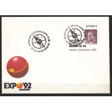 España II Centenario Sobres enteros postales 1987 Edifil 6 usado