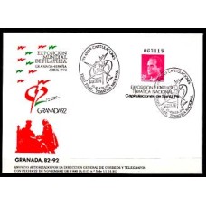 España II Centenario Sobres enteros postales 1987 Edifil 8A usado