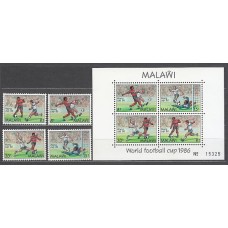 Malawi - Correo Yvert 469/72+Hb 66 ** Mnh  Deportes fútbol