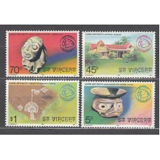 San Vicente - Correo Yvert 470/3 ** Mnh Patrimonio nacional