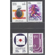 India - Correo Yvert 484/7 * Mh  Olimpiadas de Montreal