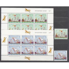 Nueva Zelanda - Correo 1969 Yvert 488-489+H,25/6 ** Mnh Deportes