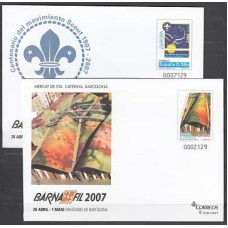 España II Centenario Sobres enteros postales 2007 Edifil 114/5 ** Mnh