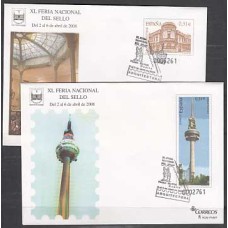 España II Centenario Sobres enteros postales 2008 Edifil 120/1 usado