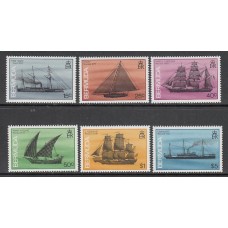 Bermudas - Correo Yvert 491/6 ** Mnh Barcos