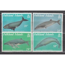 Falkland - Correo Yvert 515/8 ** Mnh Fauna. Peces