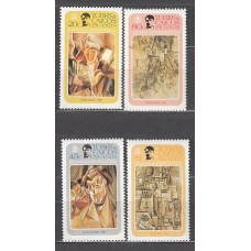 Turk y Caicos - Correo Yvert 527/30 ** Mnh  Pablo Picasso