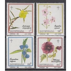 Botswana - Correo Yvert 536/9 ** Mnh  Navidad flora