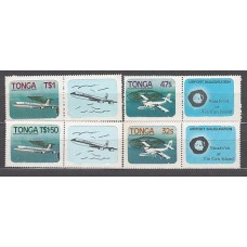 Tonga - Correo Yvert 537/40 ** Mnh Aviones