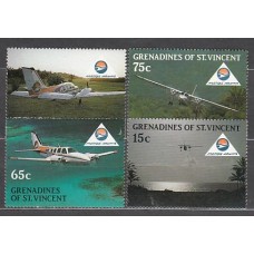 San Vicente-Grenadines - Correo Yvert 542/5 ** Mnh Aviación