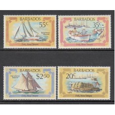 Barbados - Correo 1982 Yvert 552/5 ** Mnh Barcos