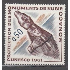 Monaco - Correo 1961 Yvert 553 ** Mnh   Monumentos de Nubia