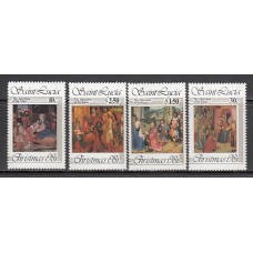 Santa Lucia - Correo Yvert 555/8 ** Mnh Navidad