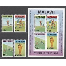 Malawi - Correo Yvert 557/60+Hb 70 ** Mnh  Deportes fútbol