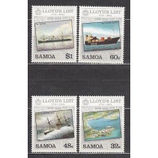 Samoa - Correo Yvert 560/3 ** Mnh Barcos