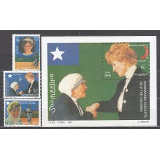 Somalia - Correo Yvert 562/4+Hb 40 ** Mnh  Diana de Gales